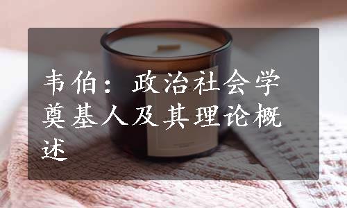 韦伯：政治社会学奠基人及其理论概述