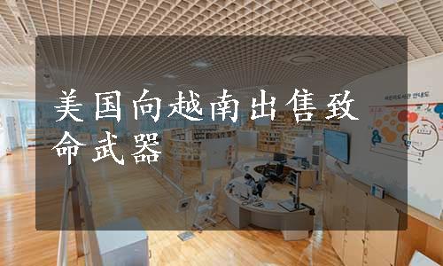 美国向越南出售致命武器