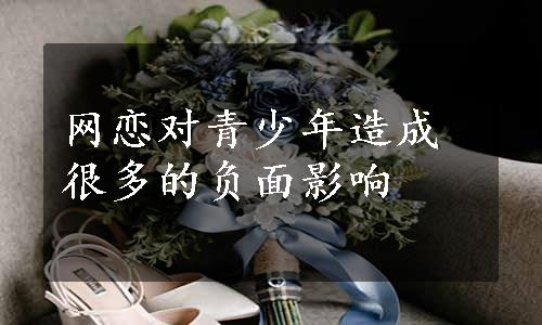 网恋对青少年造成很多的负面影响