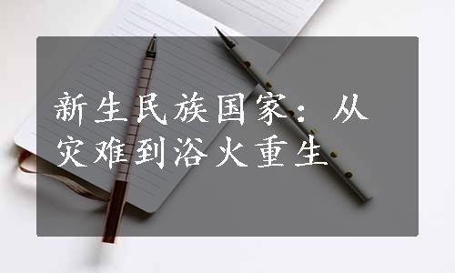 新生民族国家：从灾难到浴火重生