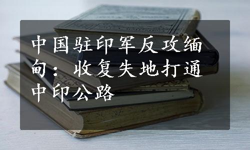 中国驻印军反攻缅甸：收复失地打通中印公路