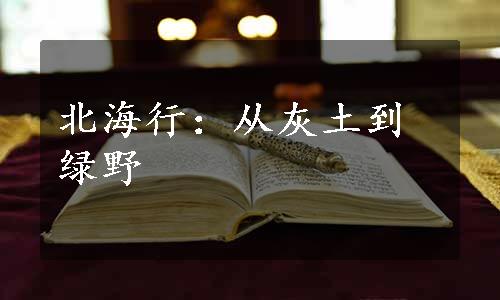 北海行：从灰土到绿野
