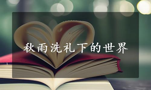 秋雨洗礼下的世界