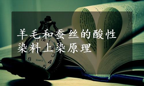 羊毛和蚕丝的酸性染料上染原理
