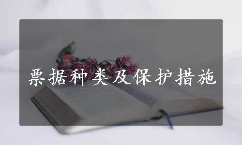 票据种类及保护措施