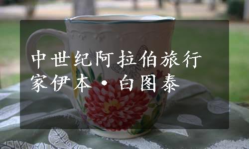 中世纪阿拉伯旅行家伊本·白图泰