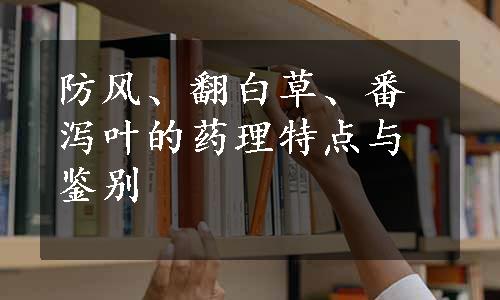 防风、翻白草、番泻叶的药理特点与鉴别