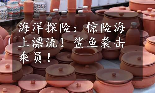 海洋探险：惊险海上漂流！鲨鱼袭击乘员！