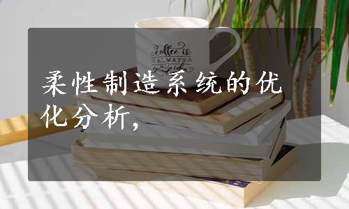 柔性制造系统的优化分析,