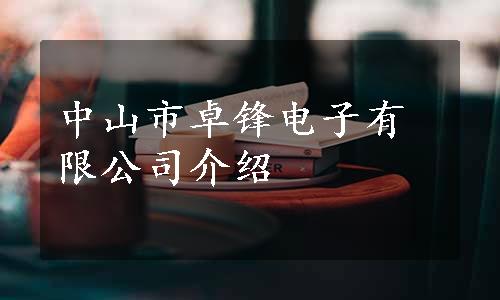 中山市卓锋电子有限公司介绍