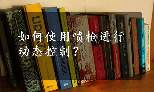 如何使用喷枪进行动态控制？