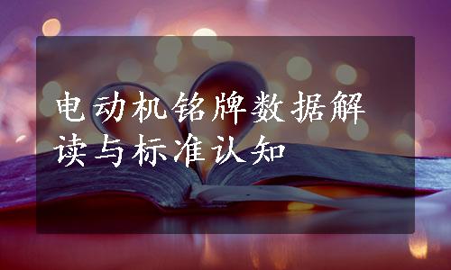 电动机铭牌数据解读与标准认知