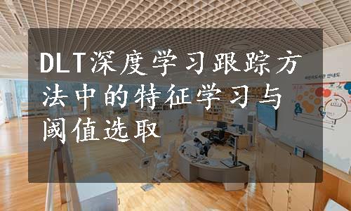 DLT深度学习跟踪方法中的特征学习与阈值选取