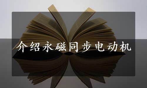 介绍永磁同步电动机
