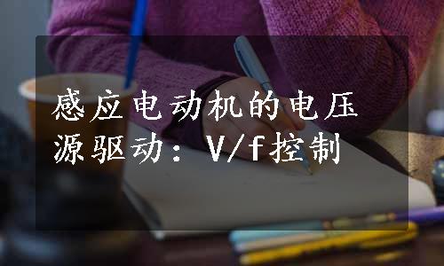 感应电动机的电压源驱动：V/f控制