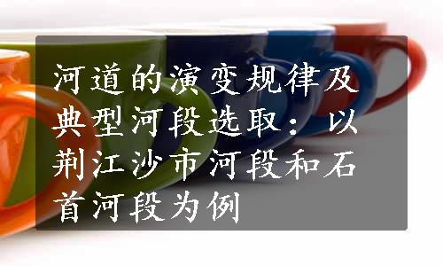 河道的演变规律及典型河段选取：以荆江沙市河段和石首河段为例