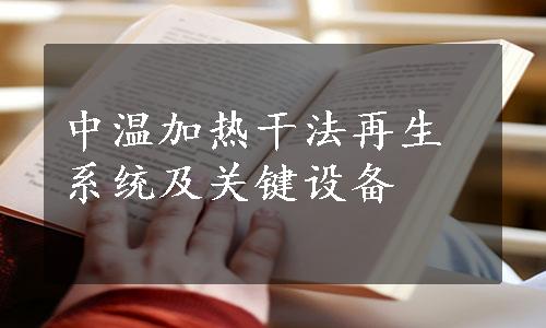中温加热干法再生系统及关键设备