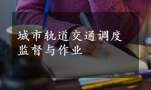 城市轨道交通调度监督与作业