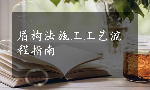 盾构法施工工艺流程指南
