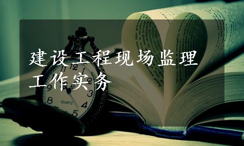 建设工程现场监理工作实务