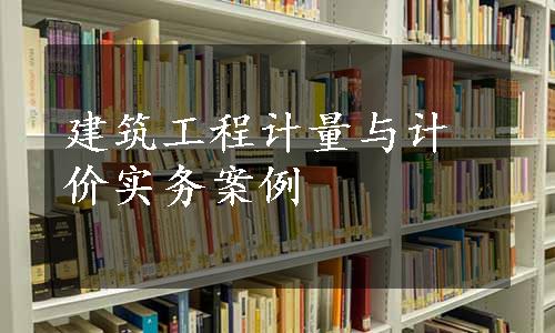 建筑工程计量与计价实务案例