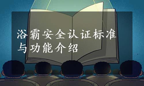 浴霸安全认证标准与功能介绍