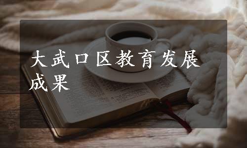 大武口区教育发展成果