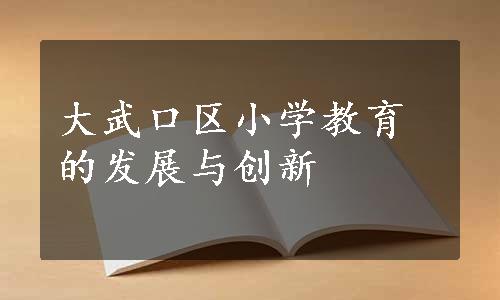 大武口区小学教育的发展与创新