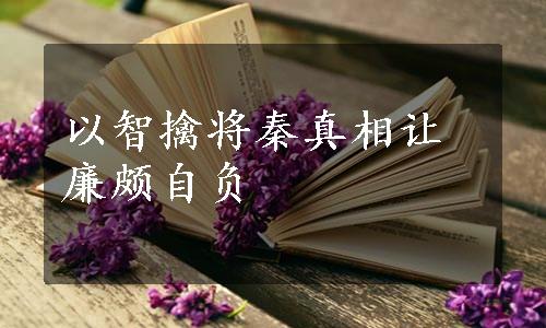 以智擒将秦真相让廉颇自负
