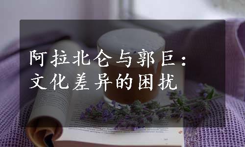 阿拉北仑与郭巨：文化差异的困扰