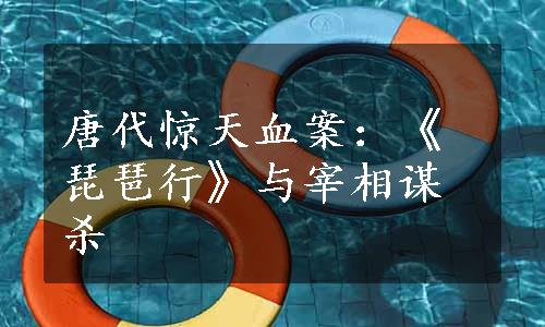 唐代惊天血案：《琵琶行》与宰相谋杀