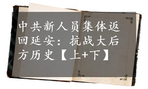 中共新人员集体返回延安：抗战大后方历史【上+下】
