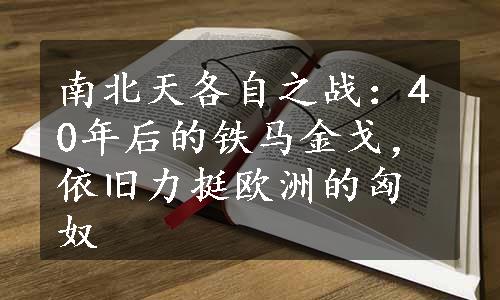南北天各自之战：40年后的铁马金戈，依旧力挺欧洲的匈奴