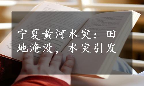 宁夏黄河水灾：田地淹没，水灾引发