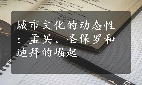 城市文化的动态性：孟买、圣保罗和迪拜的崛起