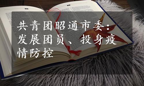 共青团昭通市委：发展团员、投身疫情防控