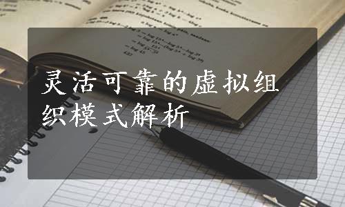 灵活可靠的虚拟组织模式解析