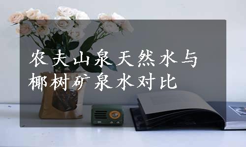 农夫山泉天然水与椰树矿泉水对比