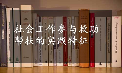 社会工作参与救助帮扶的实践特征