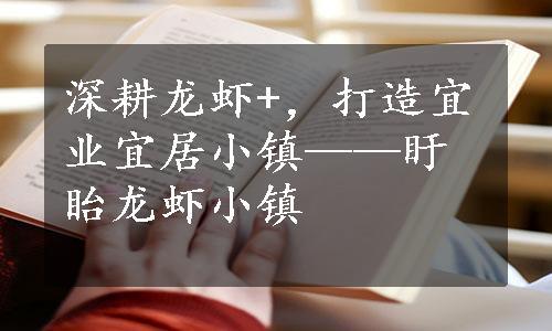 深耕龙虾+，打造宜业宜居小镇——盱眙龙虾小镇