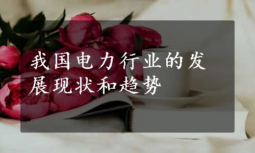 我国电力行业的发展现状和趋势
