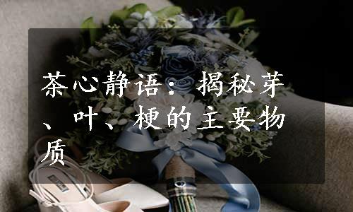 茶心静语：揭秘芽、叶、梗的主要物质