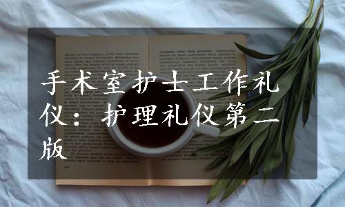 手术室护士工作礼仪：护理礼仪第二版