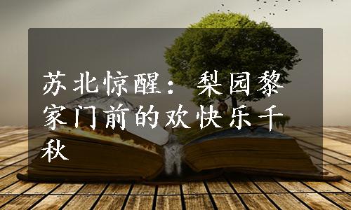苏北惊醒：梨园黎家门前的欢快乐千秋